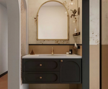 French Style Bathroom Cabinet-ID:235610011