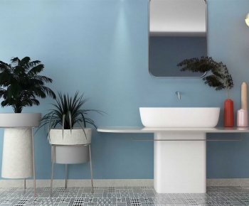 Modern Bathroom Cabinet-ID:555526979