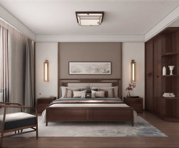 New Chinese Style Bedroom-ID:820647951