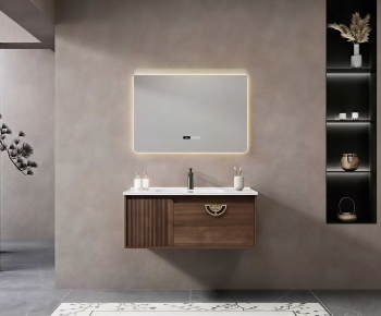 New Chinese Style Bathroom Cabinet-ID:886600025