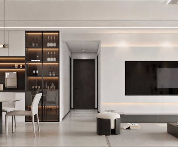 Modern A Living Room-ID:524081953