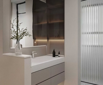 Modern Bathroom Cabinet-ID:444050075