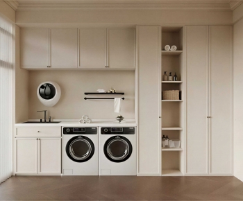 Modern Balcony Laundry Room-ID:984950071