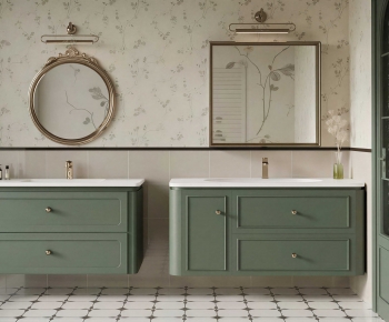 French Style Bathroom Cabinet-ID:238502032