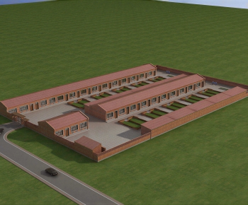 Modern Industrial Building-ID:528893954