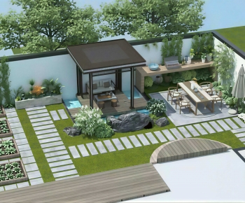 Modern Courtyard/landscape-ID:263252978