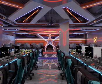 Industrial Style Internet Cafe-ID:285367972
