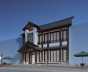 New Chinese Style Appearance Of Commercial Building-ID:722112893