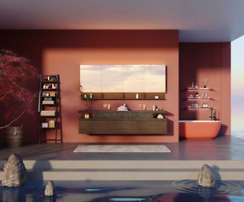 Modern Bathroom Cabinet-ID:566905027