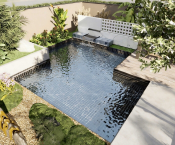 Modern Courtyard/landscape-ID:561795005