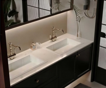French Style Bathroom Cabinet-ID:373903994