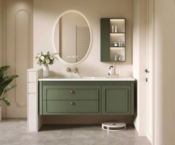 French Style Bathroom Cabinet-ID:629417902