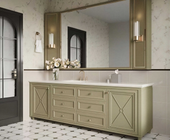 French Style Bathroom Cabinet-ID:402400975