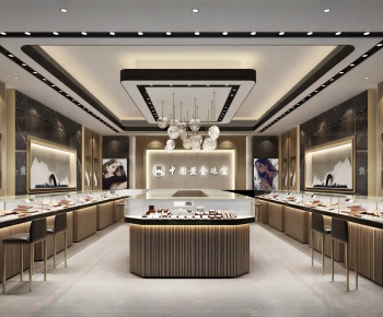 Modern Jewelry Store-ID:672230964
