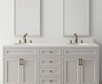 Simple European Style Bathroom Cabinet-ID:859047892