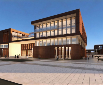 Modern Appearance Of Commercial Building-ID:874763971