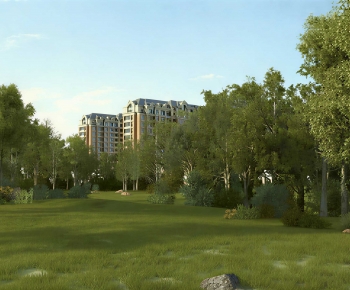 Modern Park Landscape-ID:992657903