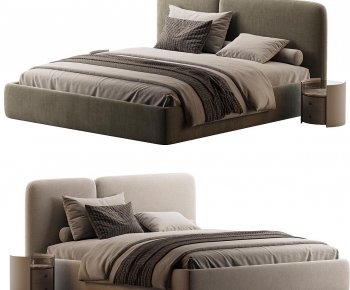 Modern Double Bed-ID:732342961