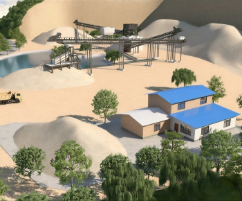 Modern Industrial Building-ID:397594933