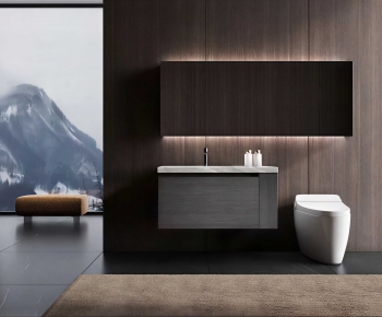 Modern Bathroom Cabinet-ID:555315972