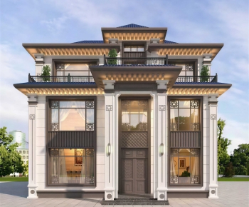 New Chinese Style Detached Villa-ID:508344893