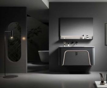 Modern Bathroom Cabinet-ID:798412083