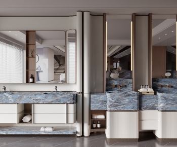 Modern Bathroom Cabinet-ID:218394042