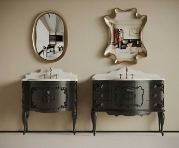 French Style Bathroom Cabinet-ID:917402985