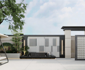 Modern Courtyard/landscape-ID:130034924