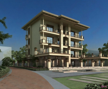 European Style Residential Building-ID:293176899