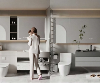 Modern Bathroom Cabinet-ID:553401957
