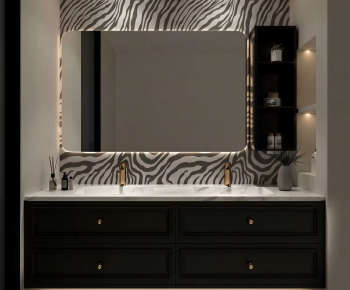 French Style Bathroom Cabinet-ID:157136925