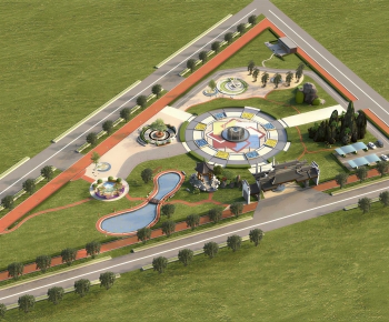 Modern Architectural Bird's-eye View Planning-ID:636018998