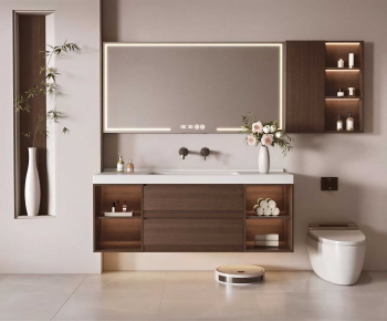Modern Bathroom Cabinet-ID:411370992