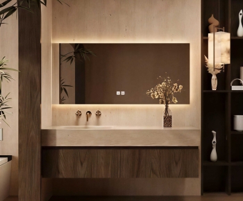 New Chinese Style Bathroom Cabinet-ID:592757942