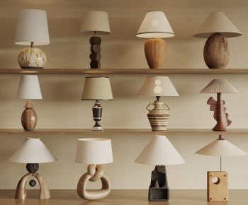 Wabi-sabi Style Table Lamp-ID:876374968