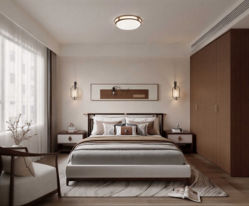 New Chinese Style Bedroom-ID:793405061