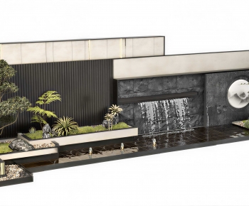 New Chinese Style Landscape Wall-ID:733272082