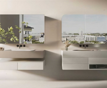 Modern Bathroom Cabinet-ID:713418011