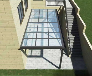 Modern Glass Sunshine Room-ID:387598049