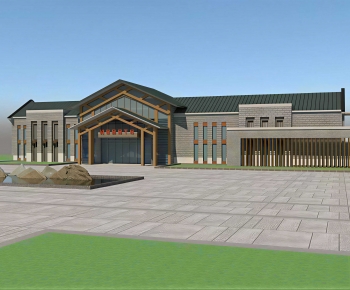 Modern Public Building-ID:671305896