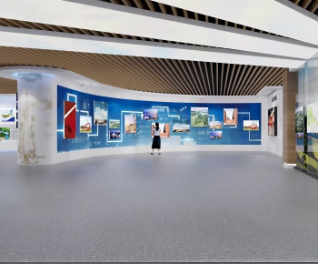 Modern Exhibition Hall-ID:376888998