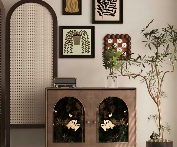 Wabi-sabi Style Entrance Cabinet-ID:560256962