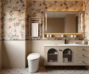 French Style Bathroom Cabinet-ID:830384025