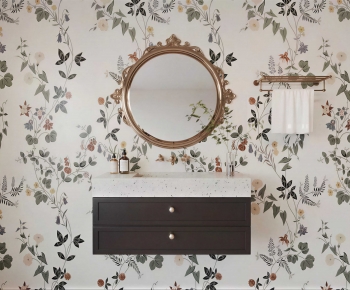 French Style Bathroom Cabinet-ID:695687063