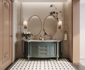 French Style Bathroom Cabinet-ID:333659643