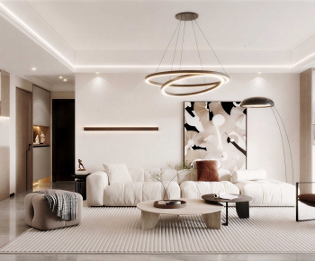 Modern A Living Room-ID:969625008