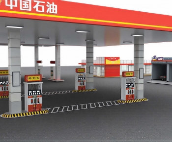 Modern Gas Station-ID:647520077