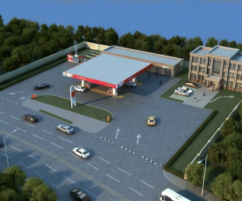 Modern Gas Station-ID:315310008