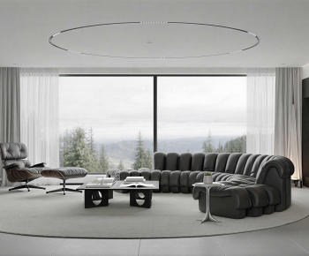 Modern A Living Room-ID:611918937